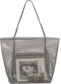 Extra Large Transparent Mesh Beach Bag With 8 Pockets - Buy 1 Get 1 Free