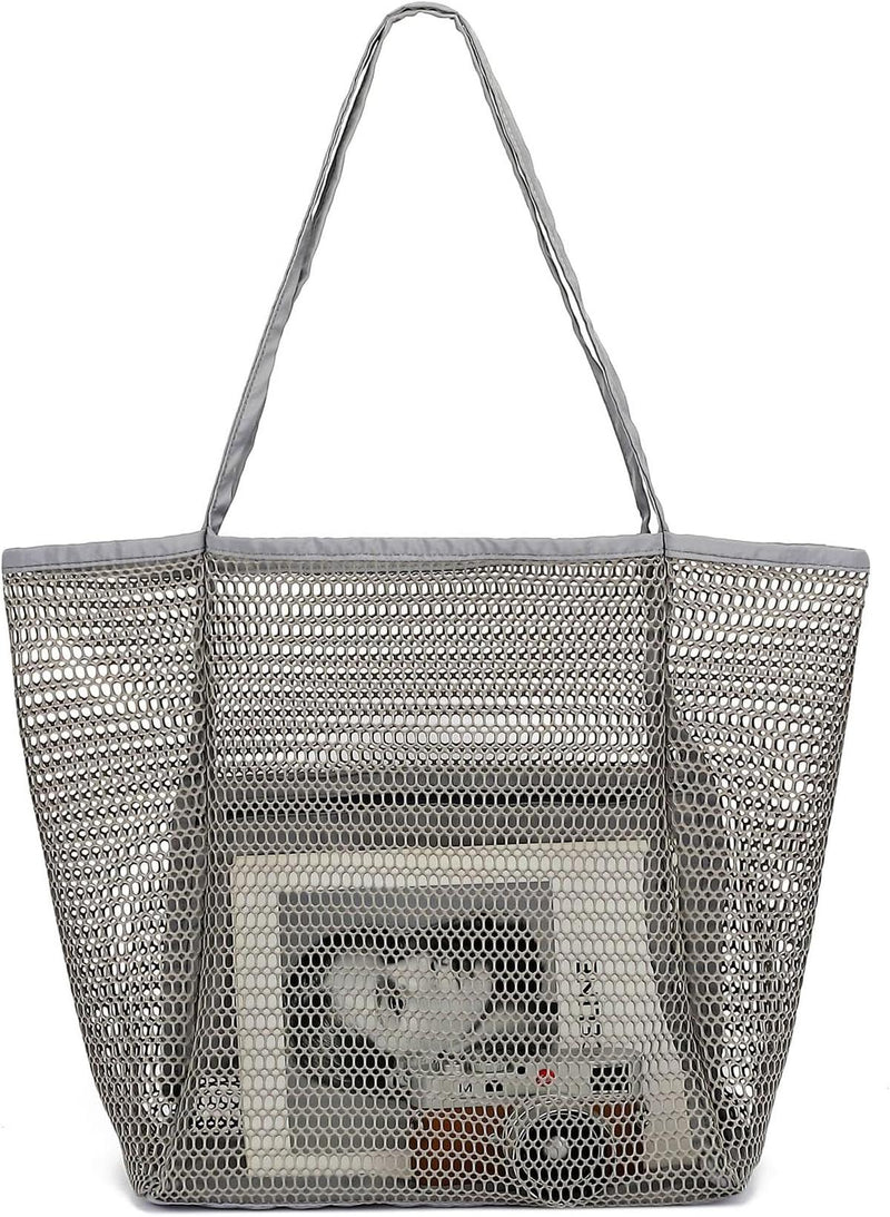 Extra Large Transparent Mesh Beach Bag With 8 Pockets - Buy 1 Get 1 Free