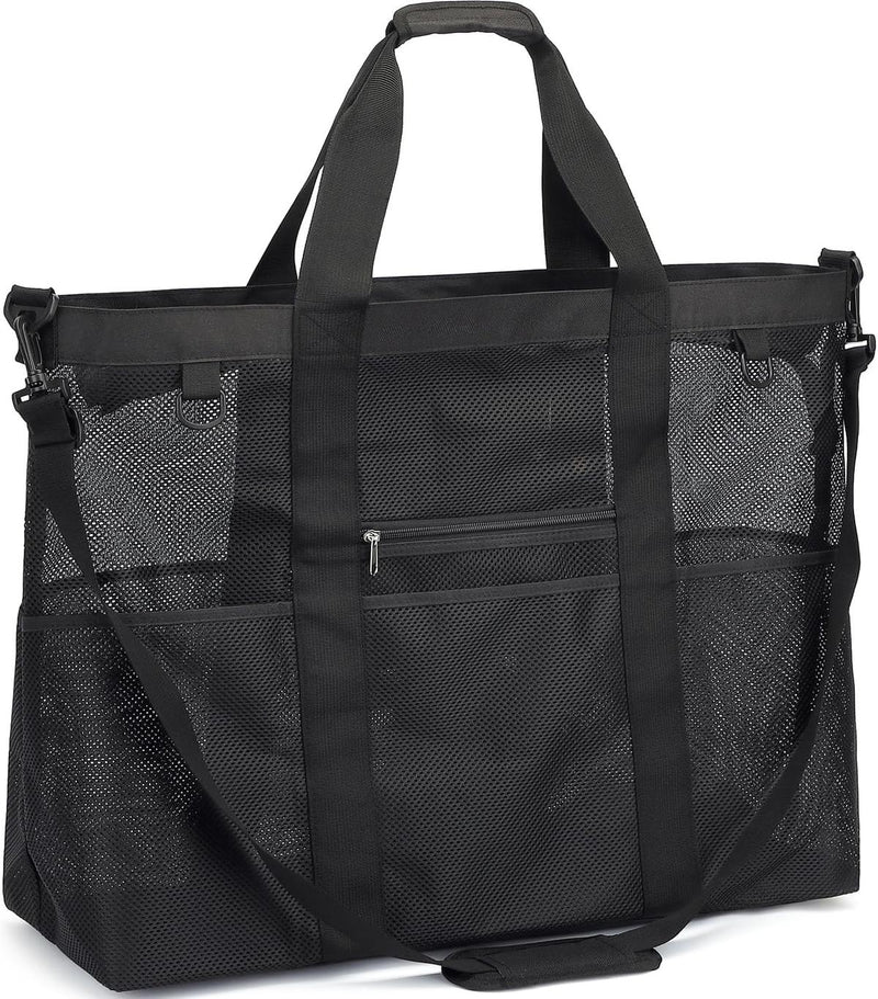 Extra Large Transparent Mesh Beach Bag With 8 Pockets - Buy 1 Get 1 Free