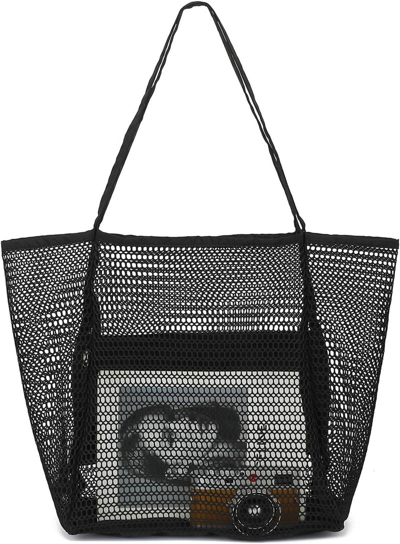 Extra Large Transparent Mesh Beach Bag With 8 Pockets - Buy 1 Get 1 Free