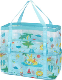Extra Large Transparent Mesh Beach Bag With 8 Pockets - Buy 1 Get 1 Free