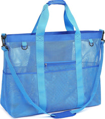 Extra Large Transparent Mesh Beach Bag With 8 Pockets - Buy 1 Get 1 Free