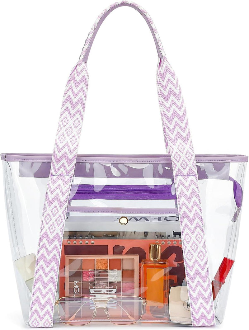 Extra Large Transparent Mesh Beach Bag With 8 Pockets - Buy 1 Get 1 Free