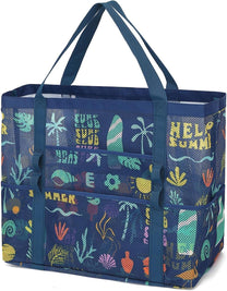 Extra Large Transparent Mesh Beach Bag With 8 Pockets - Buy 1 Get 1 Free