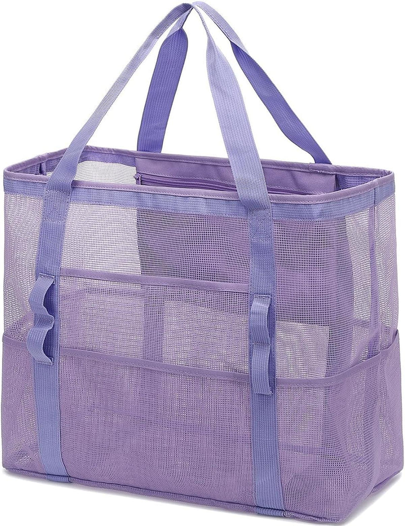 Extra Large Transparent Mesh Beach Bag With 8 Pockets - Buy 1 Get 1 Free