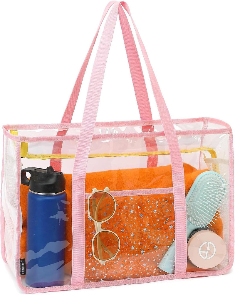 Extra Large Transparent Mesh Beach Bag With 8 Pockets - Buy 1 Get 1 Free