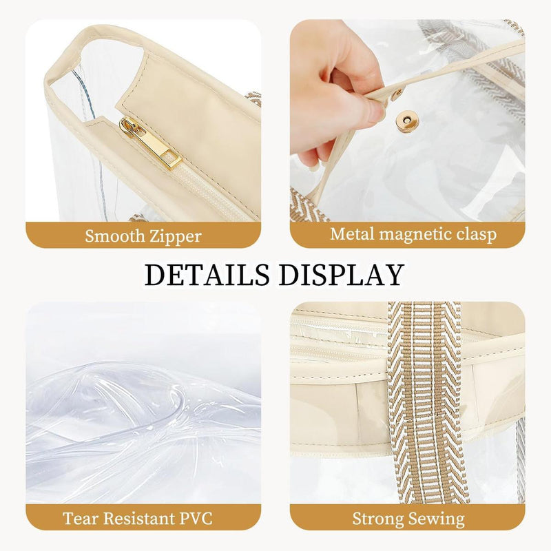 Extra Large Transparent Mesh Beach Bag With 8 Pockets - Buy 1 Get 1 Free
