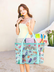 Extra Large Transparent Mesh Beach Bag With 8 Pockets - Buy 1 Get 1 Free