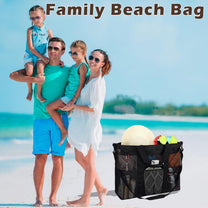 Extra Large Transparent Mesh Beach Bag With 8 Pockets - Buy 1 Get 1 Free