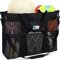 Extra Large Transparent Mesh Beach Bag With 8 Pockets - Buy 1 Get 1 Free
