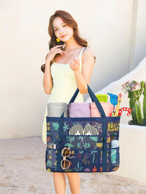 Extra Large Transparent Mesh Beach Bag With 8 Pockets - Buy 1 Get 1 Free