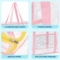 Extra Large Transparent Mesh Beach Bag With 8 Pockets - Buy 1 Get 1 Free