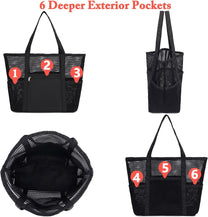 Extra Large Transparent Mesh Beach Bag With 8 Pockets - Buy 1 Get 1 Free