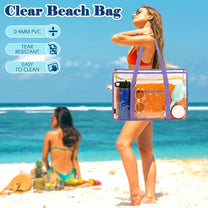 Extra Large Transparent Mesh Beach Bag With 8 Pockets - Buy 1 Get 1 Free