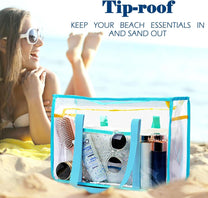 Extra Large Transparent Mesh Beach Bag With 8 Pockets - Buy 1 Get 1 Free