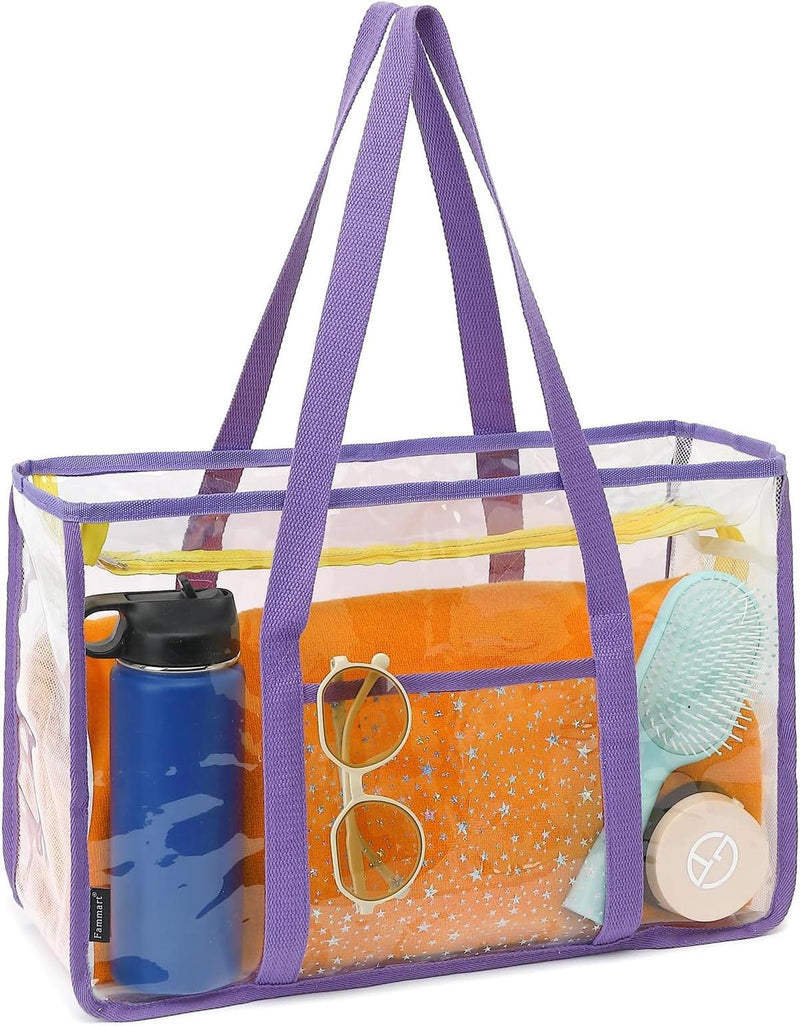 Extra Large Transparent Mesh Beach Bag With 8 Pockets - Buy 1 Get 1 Free