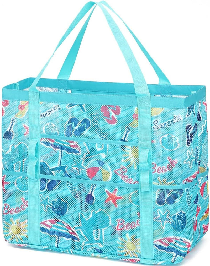 Extra Large Transparent Mesh Beach Bag With 8 Pockets - Buy 1 Get 1 Free