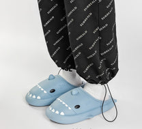 Shark Design Slippers With Non-Slip Sole