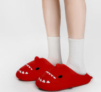 Shark Design Slippers With Non-Slip Sole