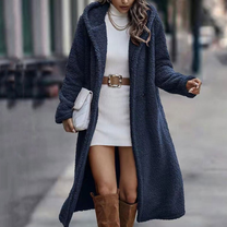 Faux Fur Hooded Jacket For Women