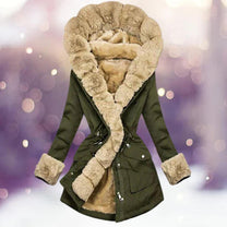 Faux Fur Hooded Winter Jacket for Women