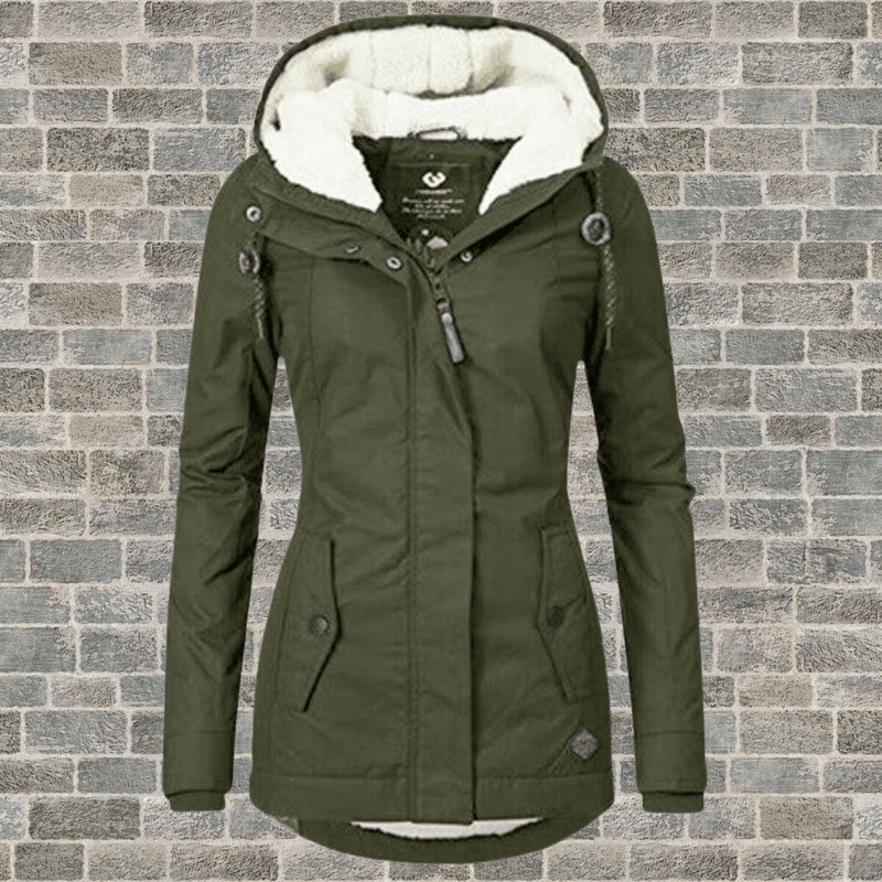 Faux Fur Lined Tailored Long Winter Coat