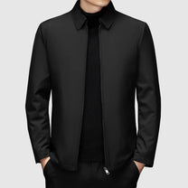 Fitted Casual Jacket With Zip Closure