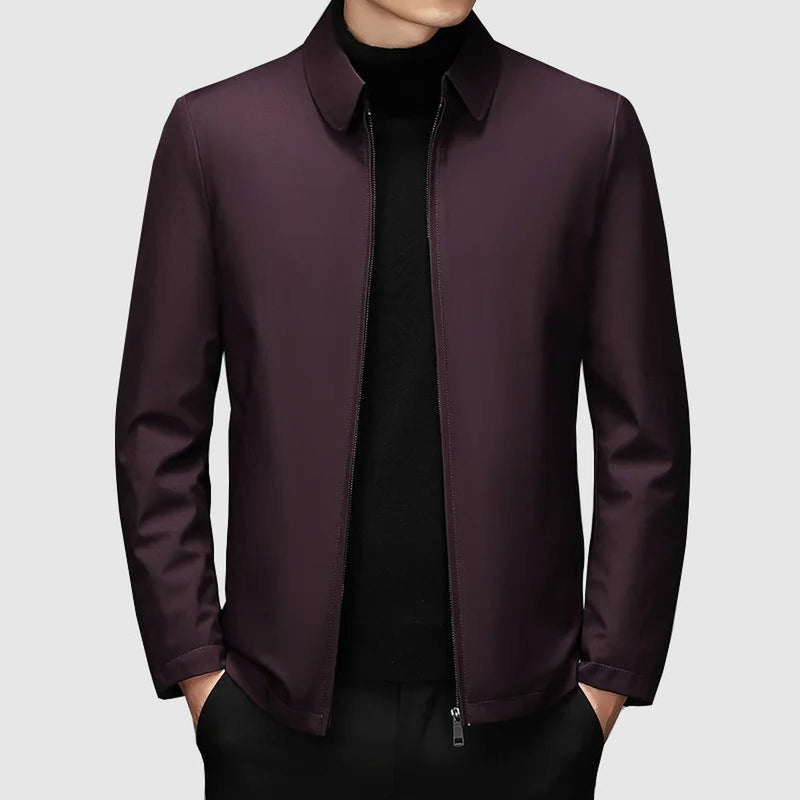 Fitted Casual Jacket With Zip Closure