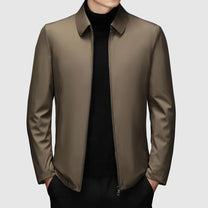 Fitted Casual Jacket With Zip Closure