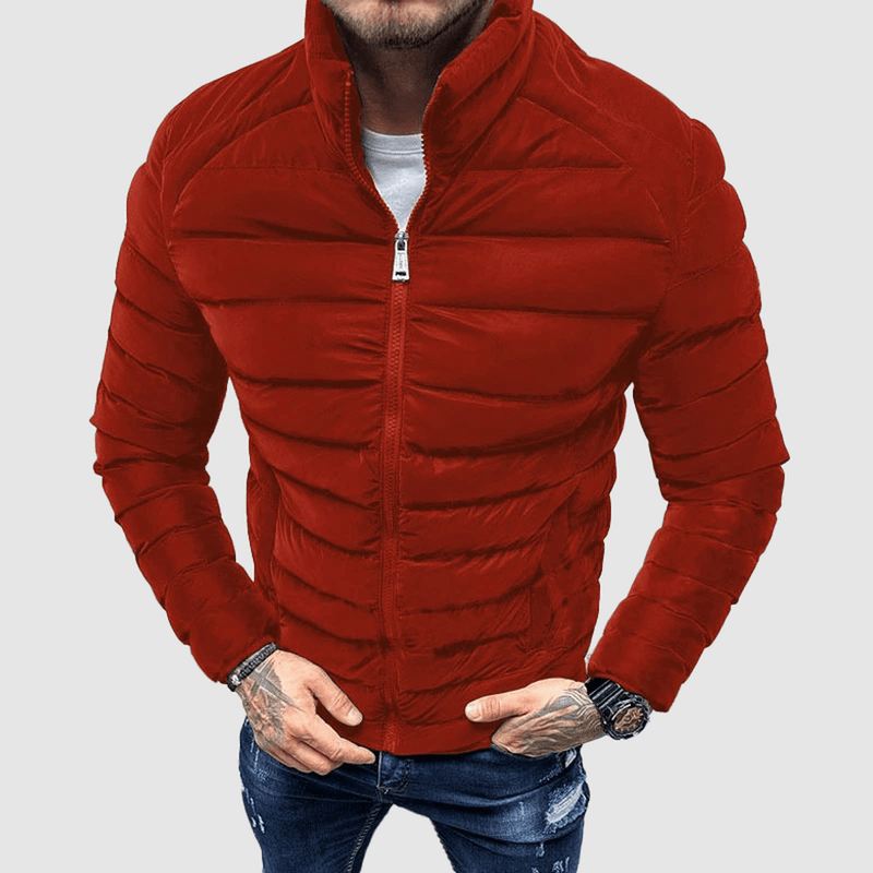 Fitted Quilted Puffer Jacket For Men