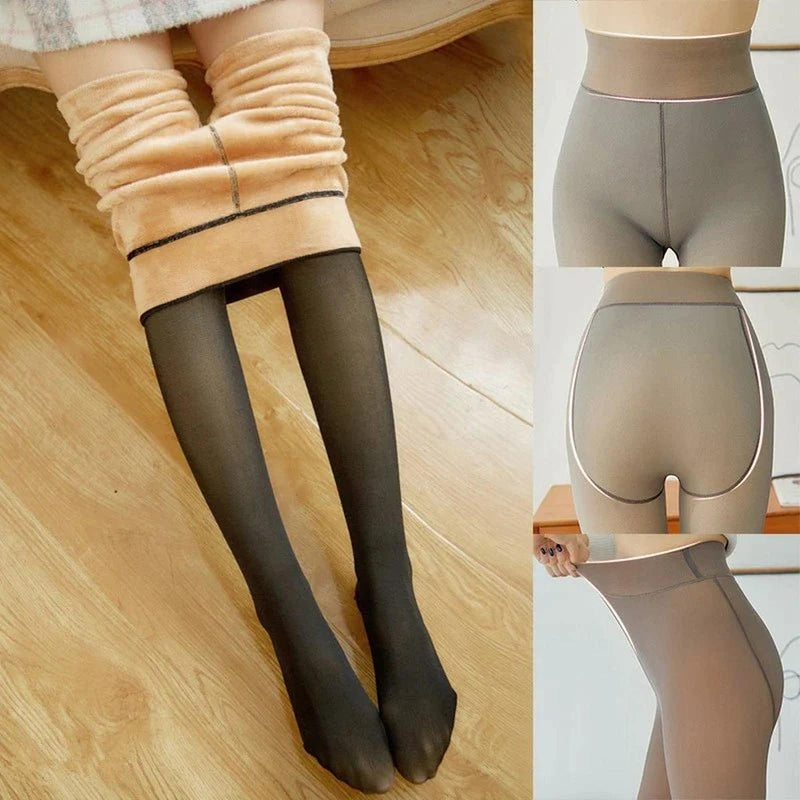 Fleece-Lined High-Waisted Winter Leggings