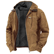 Fleece-Lined Hooded Jacket For Men