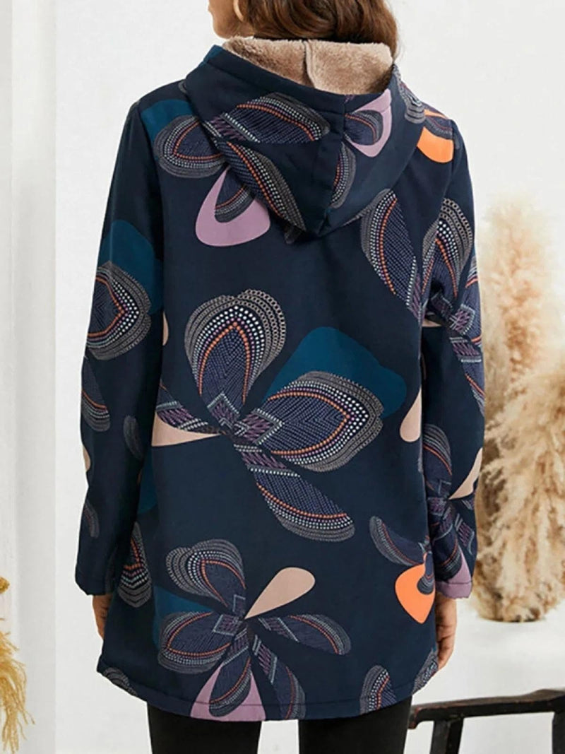 Fleece-Lined Hooded Jacket With Relaxed Fit Herwick