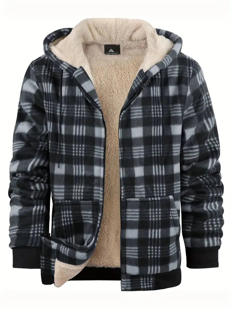 Fleece-Lined Polyester Winter Jacket