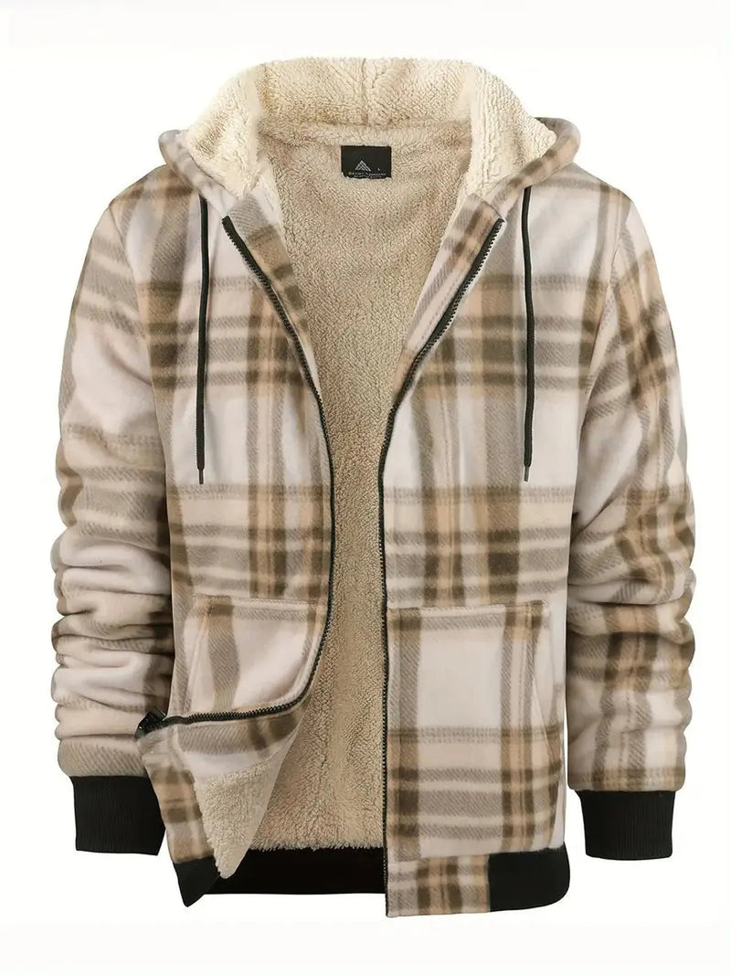 Fleece-Lined Polyester Winter Jacket