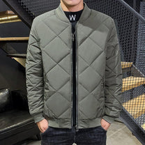 Fleece Lined Quilted Jacket For Men