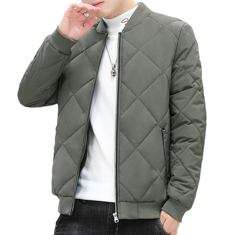 Fleece Lined Quilted Jacket For Men