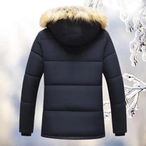 Fleece Lined Quilted Winter Parka Coat