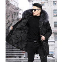 Fleece-Lined Winter Coat With Faux Fur Collar