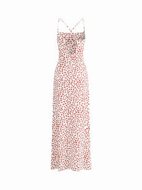 Floral Lace Back Maxi Sundress