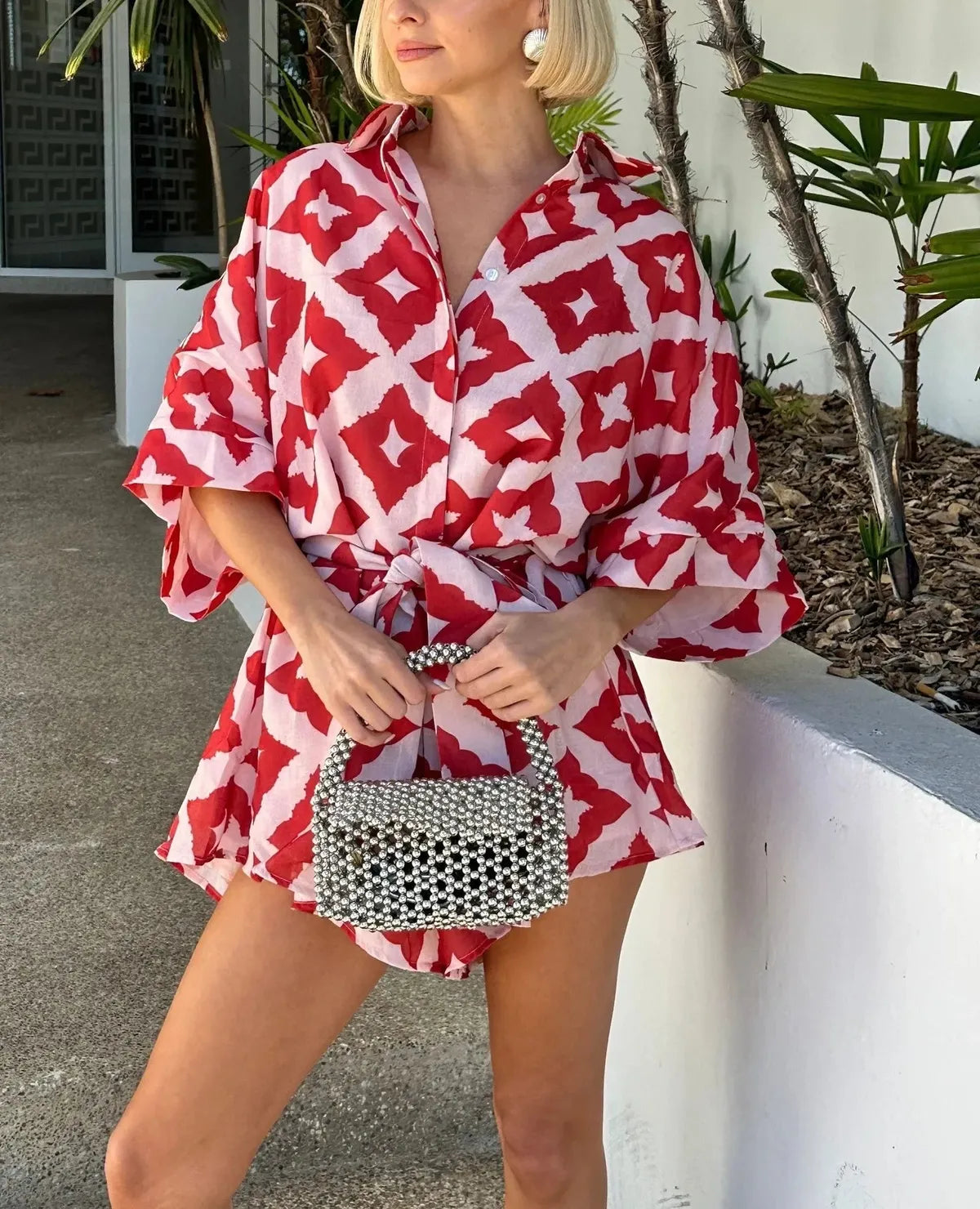 Floral Mini Jumpsuit
