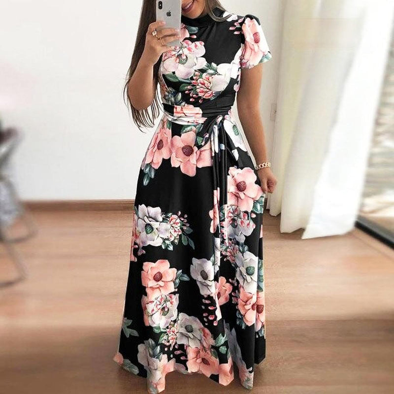 Floral Spring Dress With Flowing Silhouette