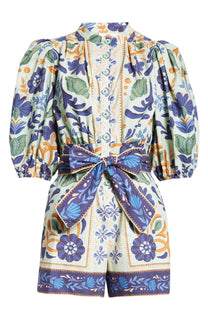 Floral Tie-Waist Jumpsuit