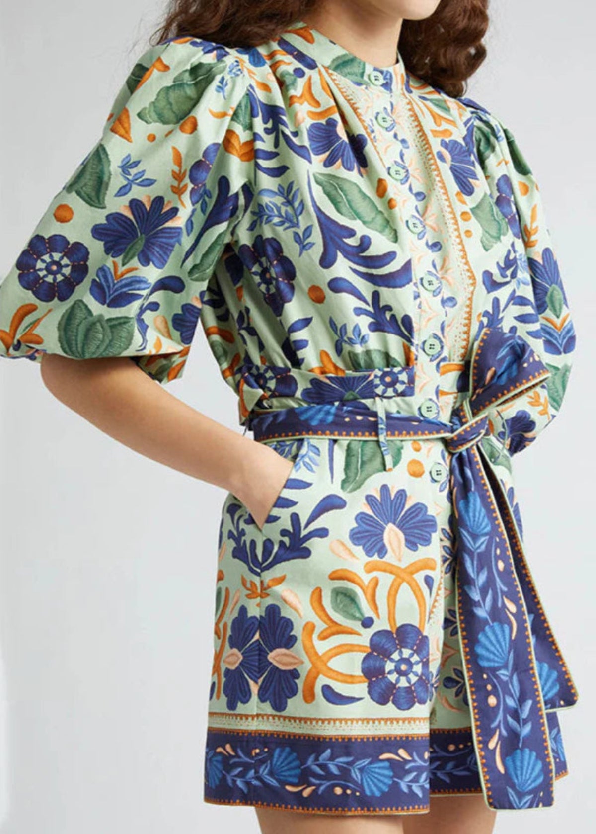 Floral Tie-Waist Jumpsuit