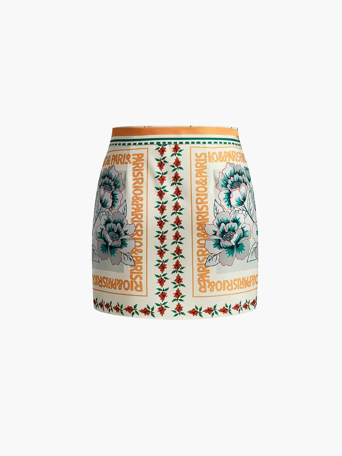 Floral Wrap Knot Mini Beach Skirt