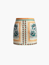 Floral Wrap Knot Mini Beach Skirt