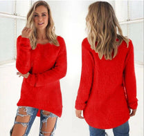 Fluffy Women&#39;s Sweater for Chic and Casual Style