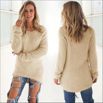 Fluffy Women&#39;s Sweater for Chic and Casual Style