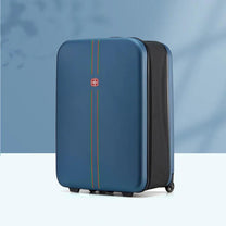Foldable Hard Shell Suitcase With Expandable Width And Smooth Rolling Wheels