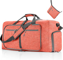 Foldable Waterproof Travel Duffle Bag With Shoe Compartment